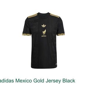 Adidas Mexico Gold Jersey Black
